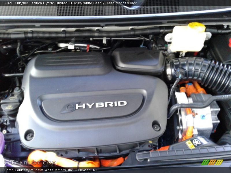 Luxury White Pearl / Deep Mocha/Black 2020 Chrysler Pacifica Hybrid Limited