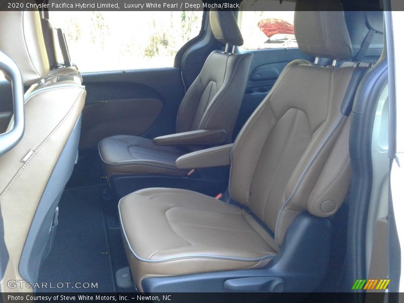 Luxury White Pearl / Deep Mocha/Black 2020 Chrysler Pacifica Hybrid Limited