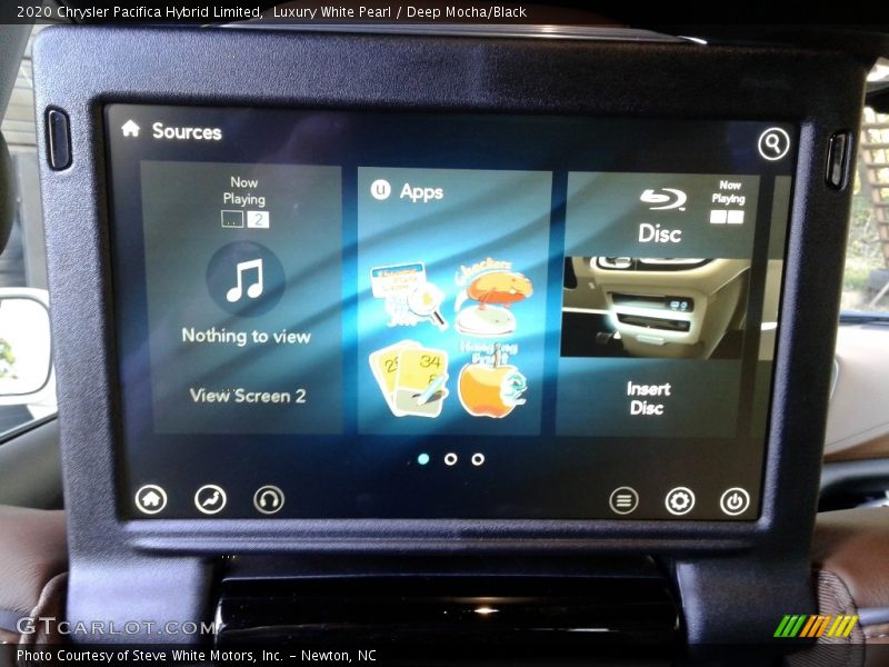 Luxury White Pearl / Deep Mocha/Black 2020 Chrysler Pacifica Hybrid Limited