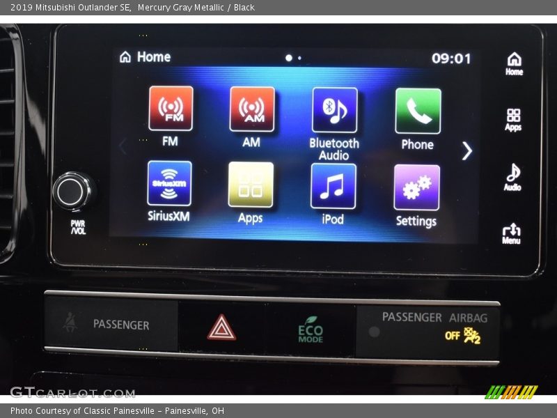 Mercury Gray Metallic / Black 2019 Mitsubishi Outlander SE