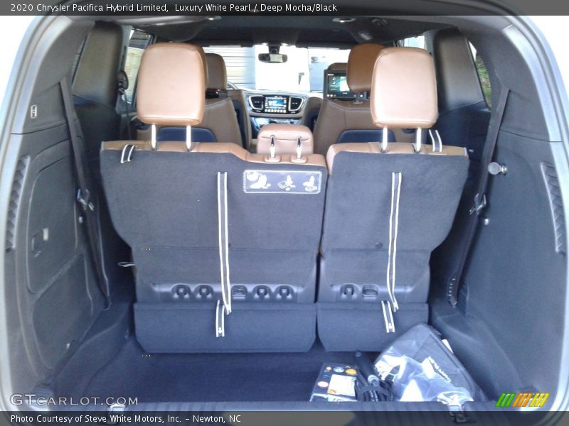 Luxury White Pearl / Deep Mocha/Black 2020 Chrysler Pacifica Hybrid Limited