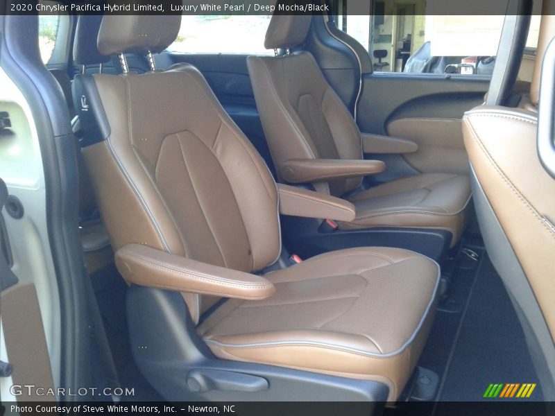 Luxury White Pearl / Deep Mocha/Black 2020 Chrysler Pacifica Hybrid Limited