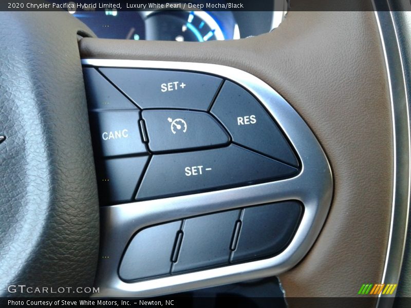 Luxury White Pearl / Deep Mocha/Black 2020 Chrysler Pacifica Hybrid Limited