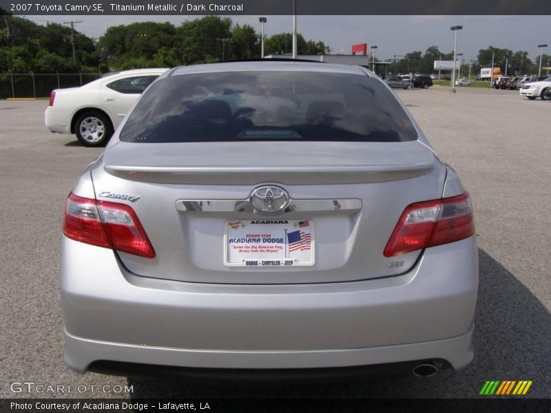 Titanium Metallic / Dark Charcoal 2007 Toyota Camry SE