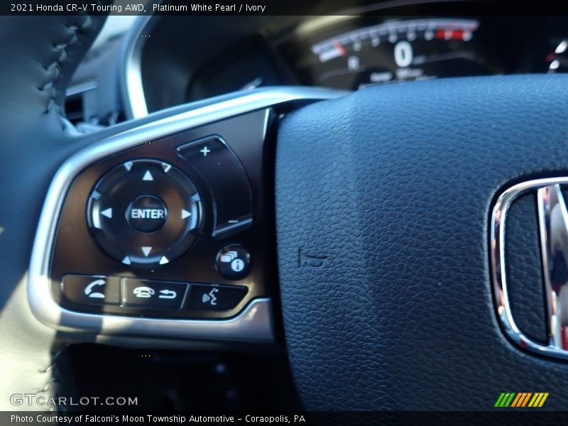 Platinum White Pearl / Ivory 2021 Honda CR-V Touring AWD