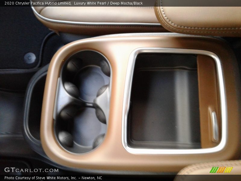 Luxury White Pearl / Deep Mocha/Black 2020 Chrysler Pacifica Hybrid Limited