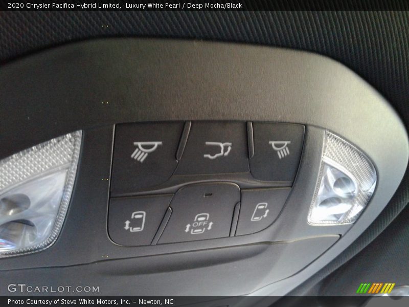 Luxury White Pearl / Deep Mocha/Black 2020 Chrysler Pacifica Hybrid Limited