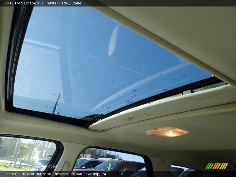 White Suede / Stone 2012 Ford Escape XLT