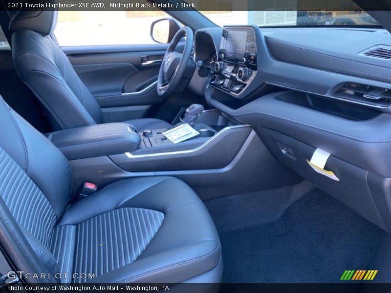 Front Seat of 2021 Highlander XSE AWD