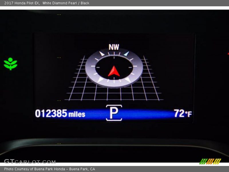 White Diamond Pearl / Black 2017 Honda Pilot EX