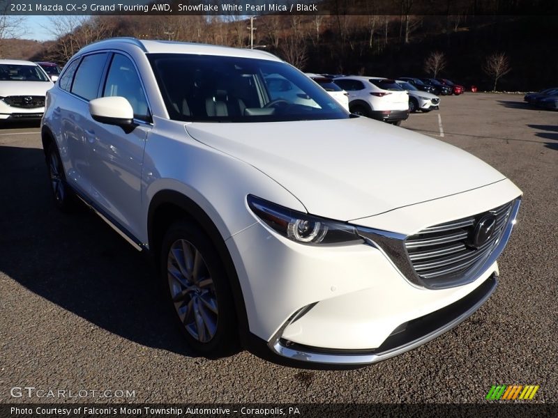 Snowflake White Pearl Mica / Black 2021 Mazda CX-9 Grand Touring AWD