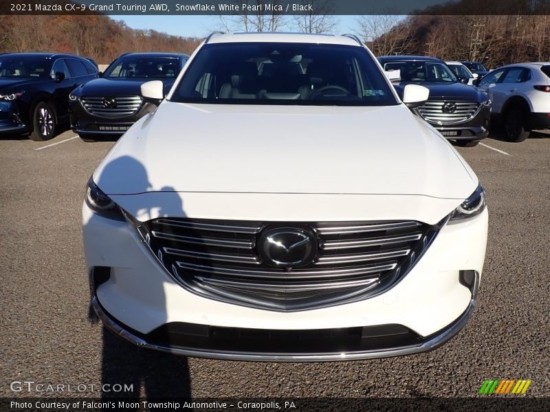 Snowflake White Pearl Mica / Black 2021 Mazda CX-9 Grand Touring AWD