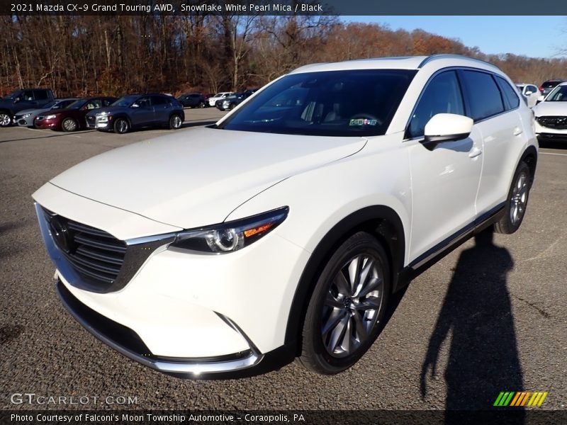 Snowflake White Pearl Mica / Black 2021 Mazda CX-9 Grand Touring AWD
