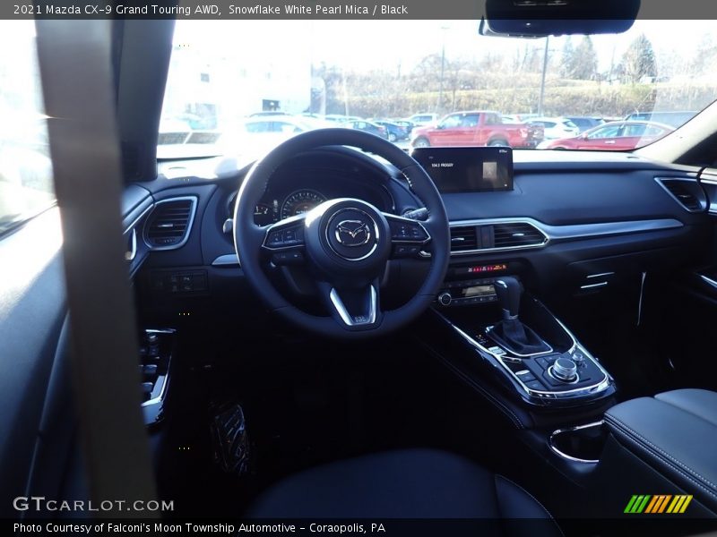 Snowflake White Pearl Mica / Black 2021 Mazda CX-9 Grand Touring AWD