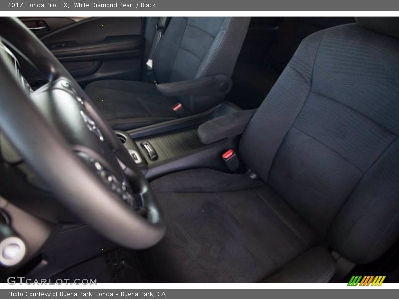 White Diamond Pearl / Black 2017 Honda Pilot EX