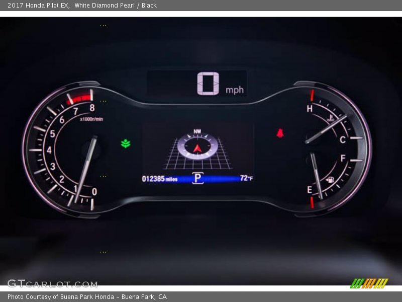 White Diamond Pearl / Black 2017 Honda Pilot EX
