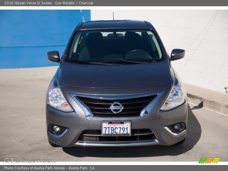 Gun Metallic / Charcoal 2016 Nissan Versa SL Sedan