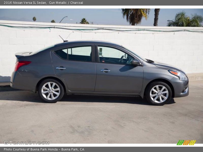 Gun Metallic / Charcoal 2016 Nissan Versa SL Sedan