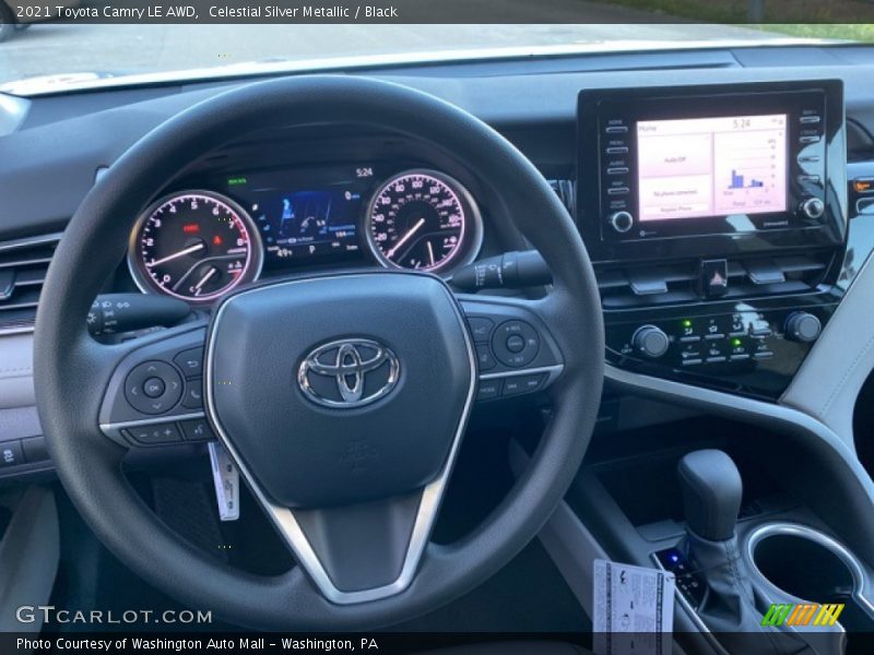 Celestial Silver Metallic / Black 2021 Toyota Camry LE AWD