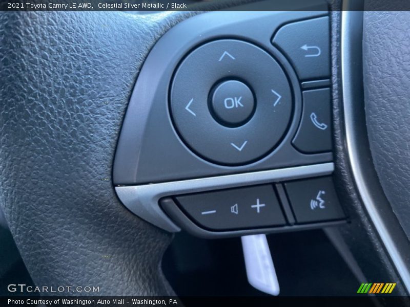 Celestial Silver Metallic / Black 2021 Toyota Camry LE AWD