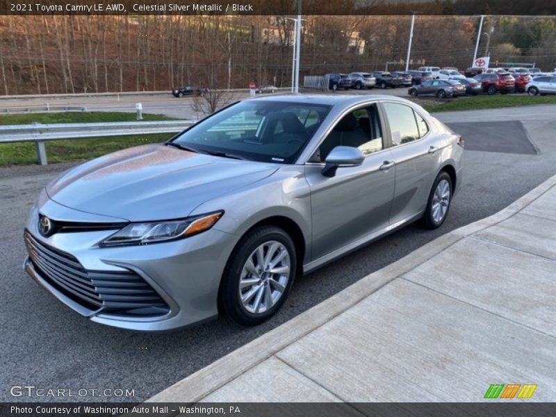 Celestial Silver Metallic / Black 2021 Toyota Camry LE AWD