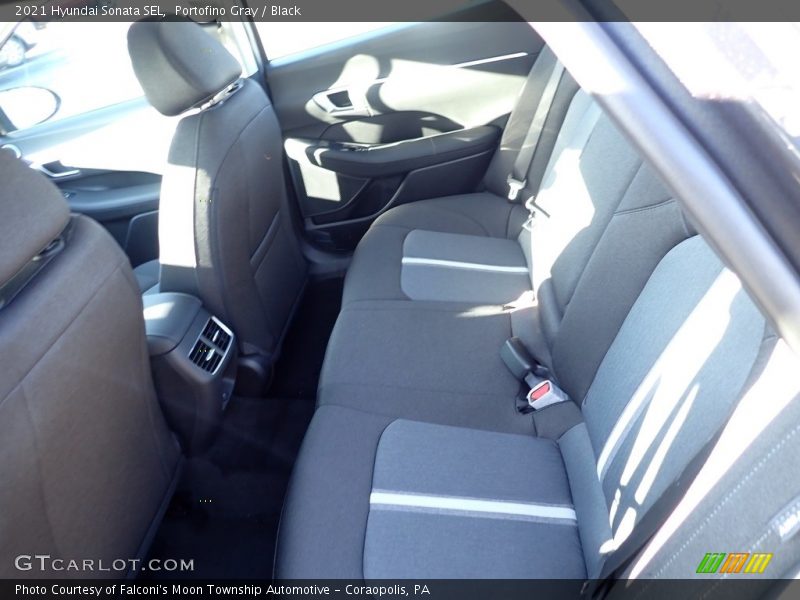 Portofino Gray / Black 2021 Hyundai Sonata SEL