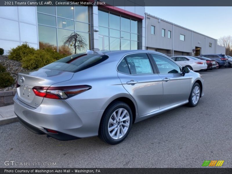 Celestial Silver Metallic / Black 2021 Toyota Camry LE AWD