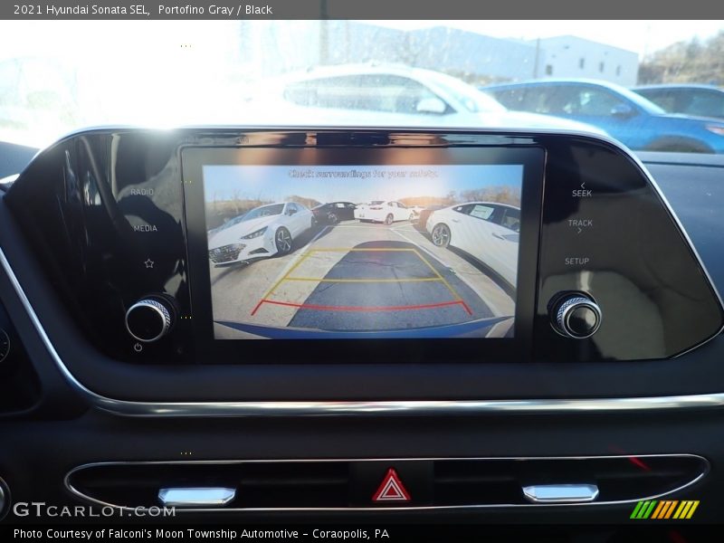 Portofino Gray / Black 2021 Hyundai Sonata SEL