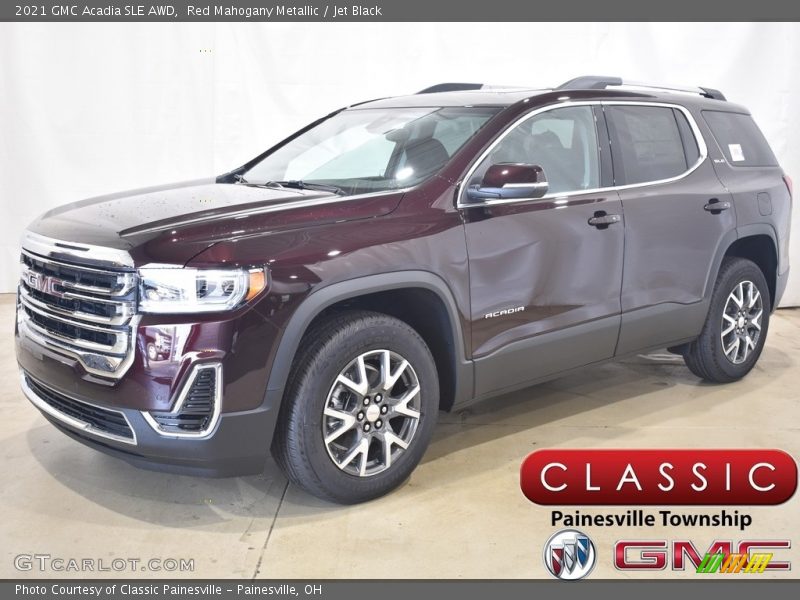 Red Mahogany Metallic / Jet Black 2021 GMC Acadia SLE AWD