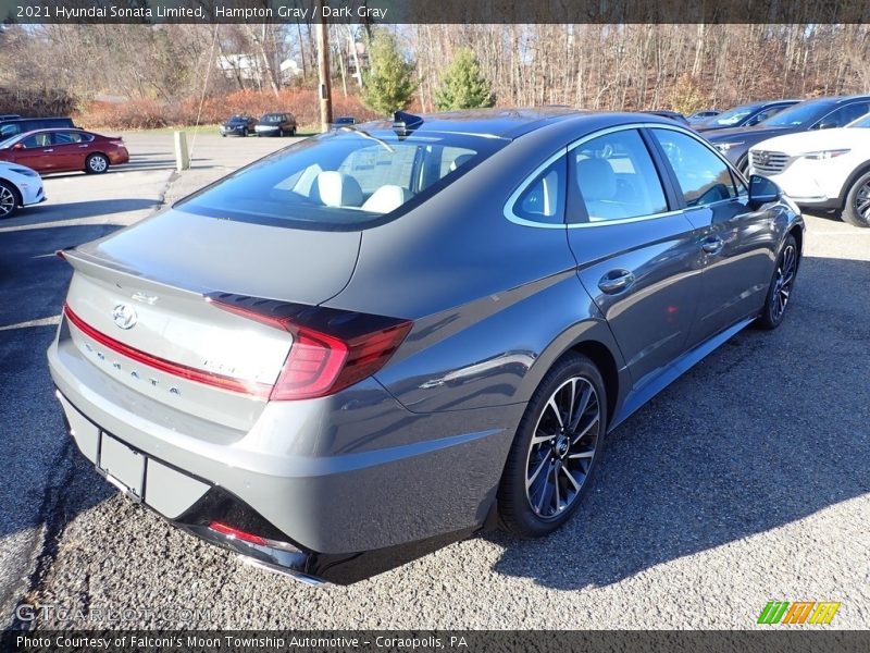 Hampton Gray / Dark Gray 2021 Hyundai Sonata Limited