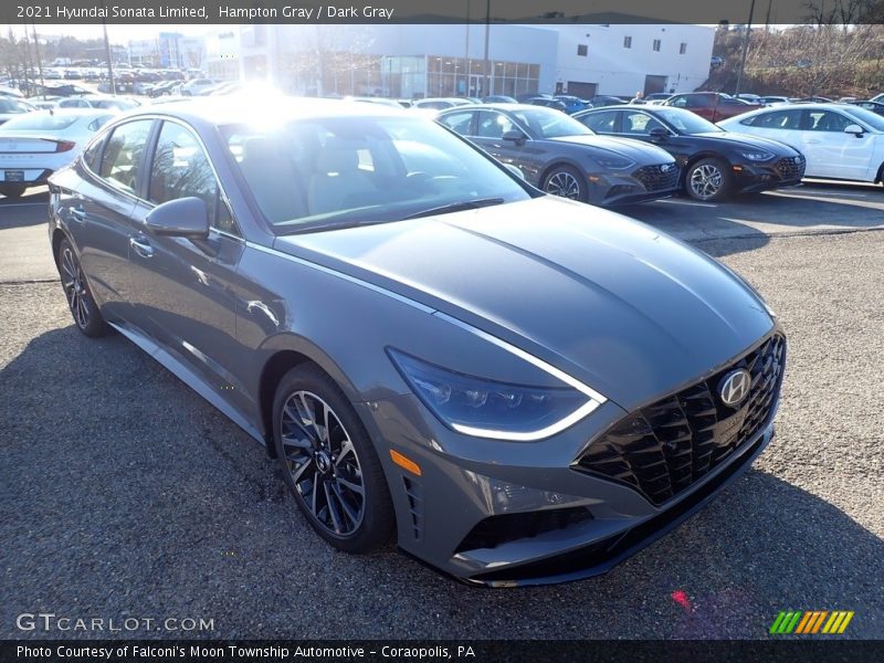 Hampton Gray / Dark Gray 2021 Hyundai Sonata Limited