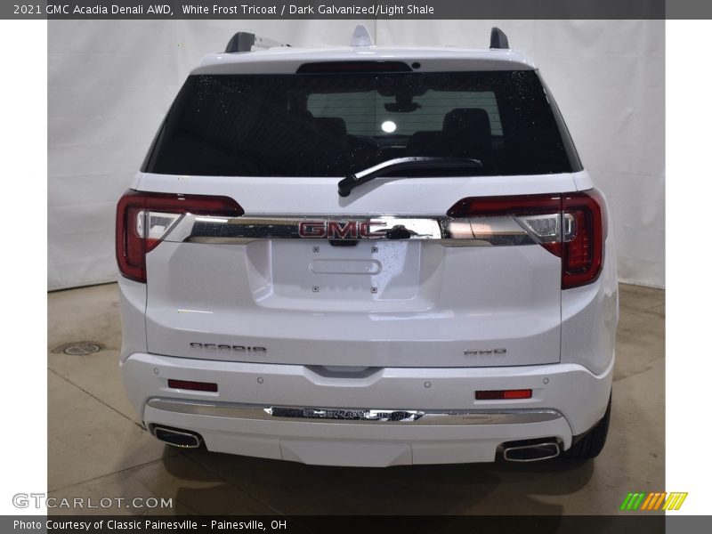 White Frost Tricoat / Dark Galvanized/Light Shale 2021 GMC Acadia Denali AWD
