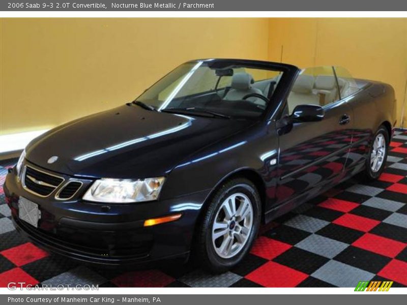 Nocturne Blue Metallic / Parchment 2006 Saab 9-3 2.0T Convertible