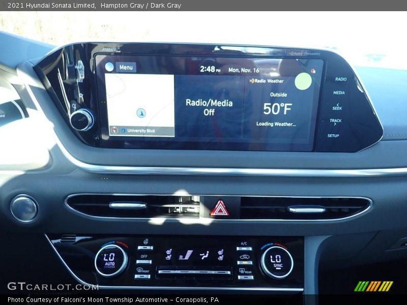 Hampton Gray / Dark Gray 2021 Hyundai Sonata Limited