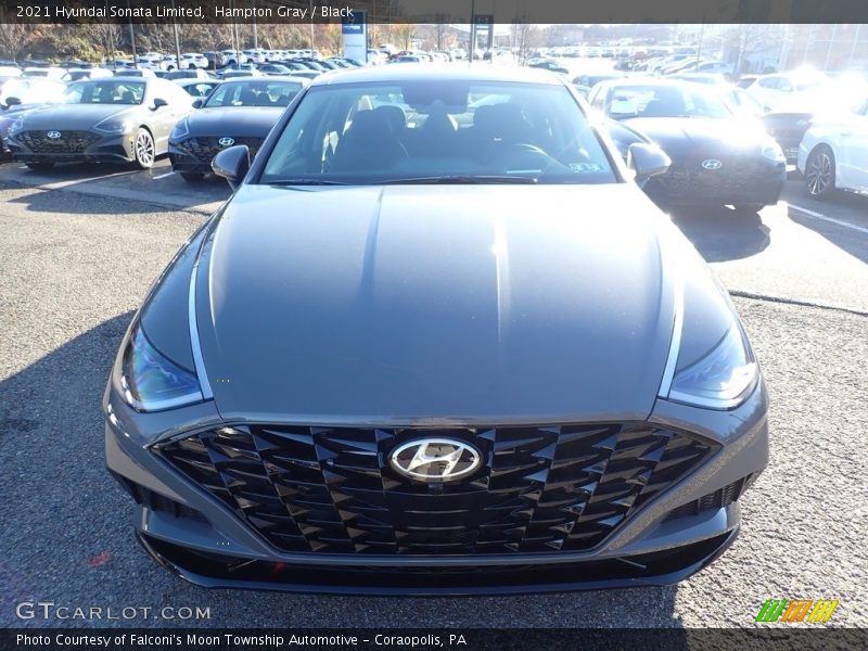 Hampton Gray / Black 2021 Hyundai Sonata Limited