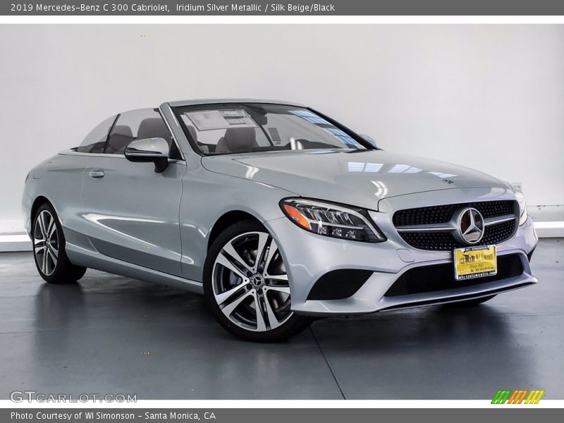 Iridium Silver Metallic / Silk Beige/Black 2019 Mercedes-Benz C 300 Cabriolet