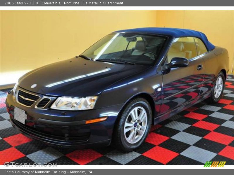 Nocturne Blue Metallic / Parchment 2006 Saab 9-3 2.0T Convertible