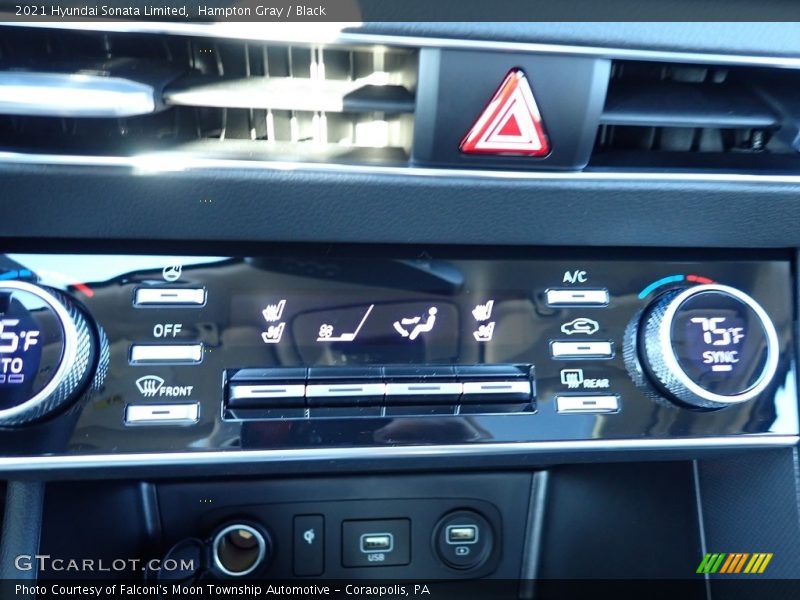 Hampton Gray / Black 2021 Hyundai Sonata Limited