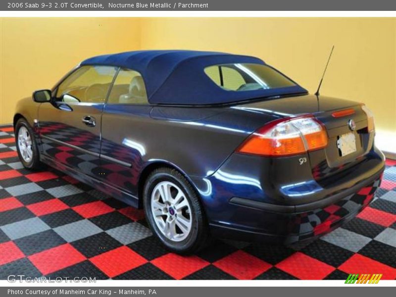Nocturne Blue Metallic / Parchment 2006 Saab 9-3 2.0T Convertible