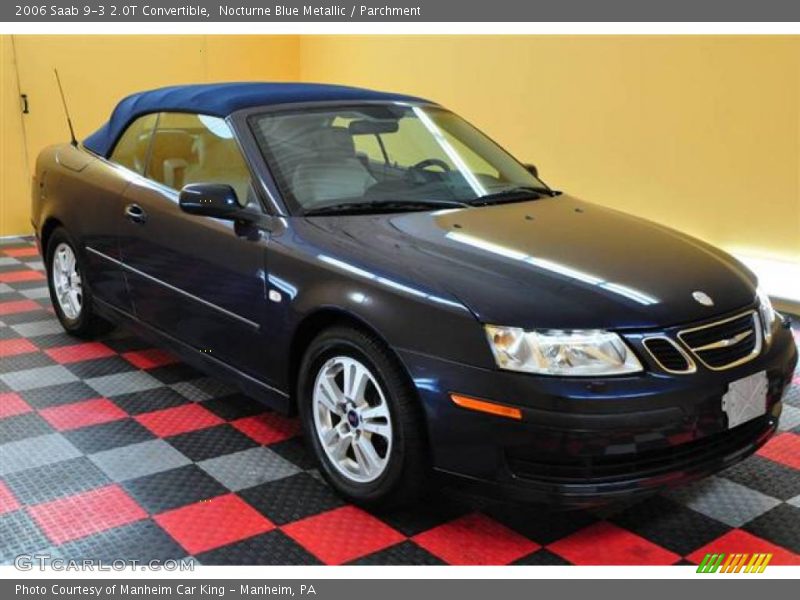 Nocturne Blue Metallic / Parchment 2006 Saab 9-3 2.0T Convertible
