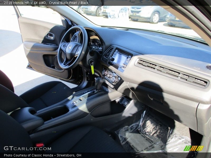 Crystal Black Pearl / Black 2018 Honda HR-V LX AWD