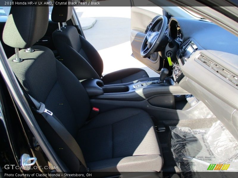 Crystal Black Pearl / Black 2018 Honda HR-V LX AWD