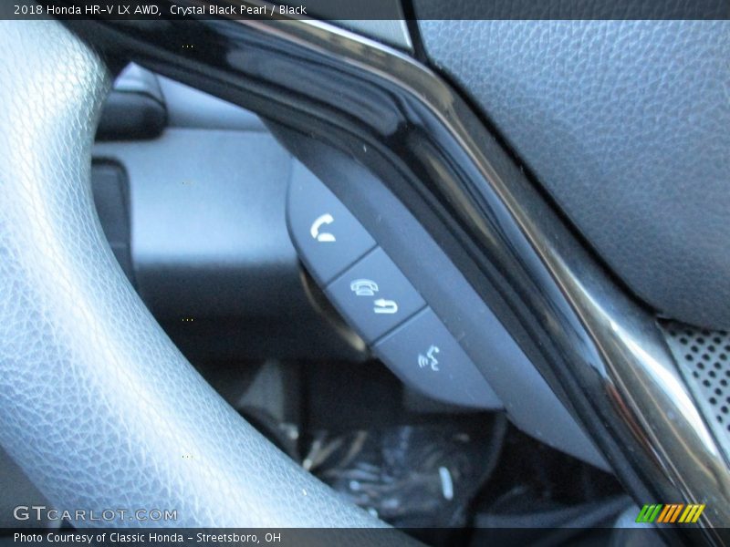 Crystal Black Pearl / Black 2018 Honda HR-V LX AWD