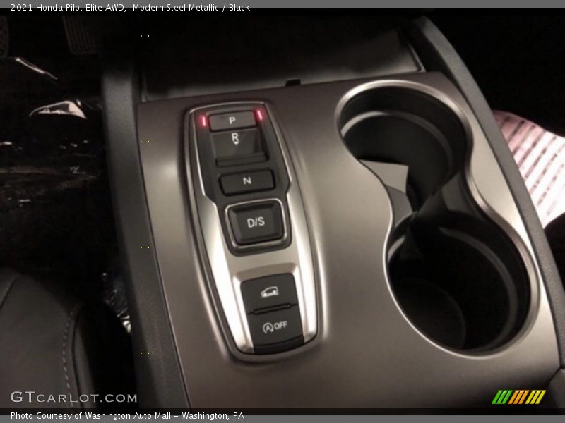 Modern Steel Metallic / Black 2021 Honda Pilot Elite AWD