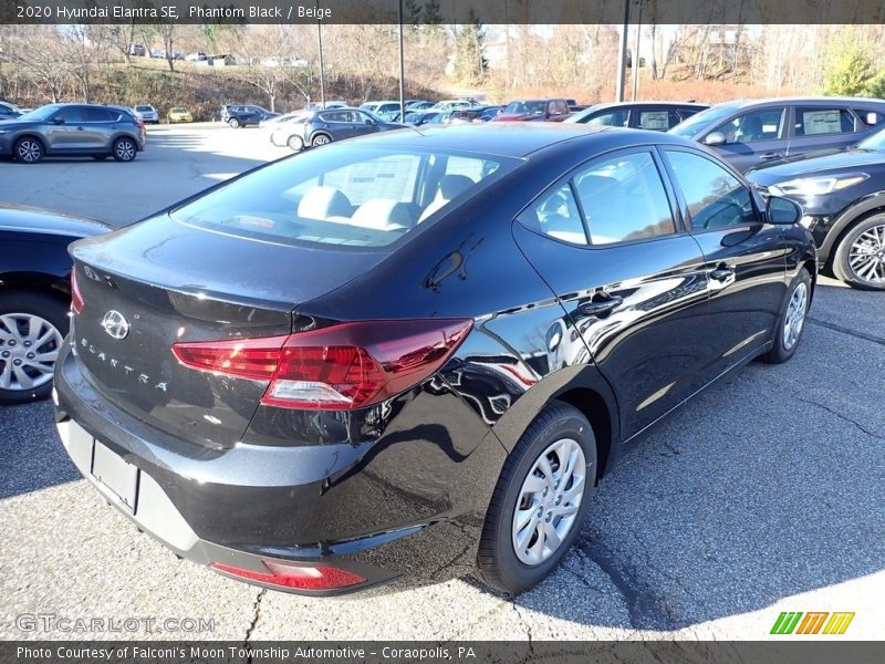 Phantom Black / Beige 2020 Hyundai Elantra SE