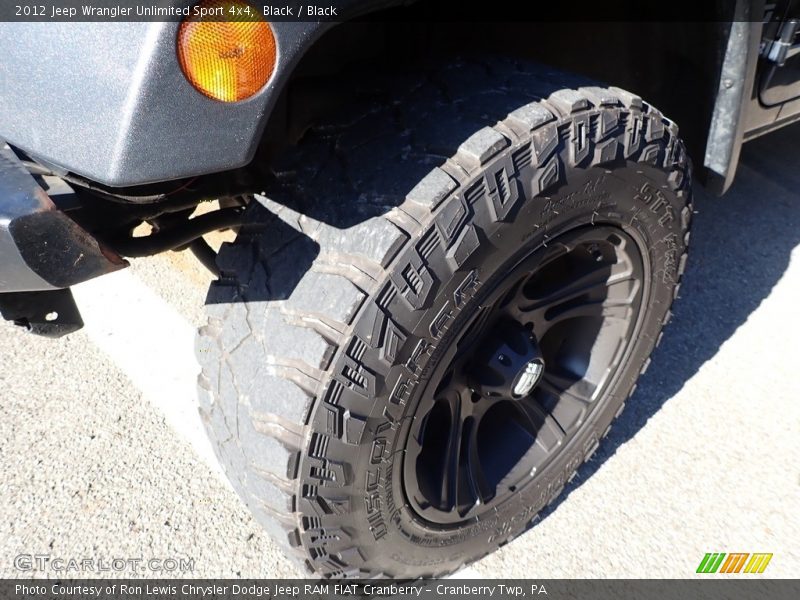 Black / Black 2012 Jeep Wrangler Unlimited Sport 4x4