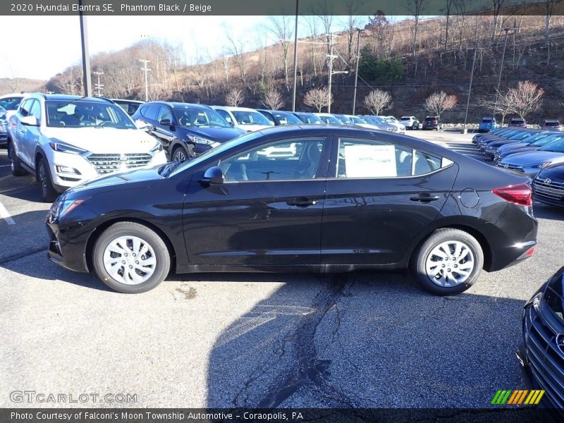 Phantom Black / Beige 2020 Hyundai Elantra SE