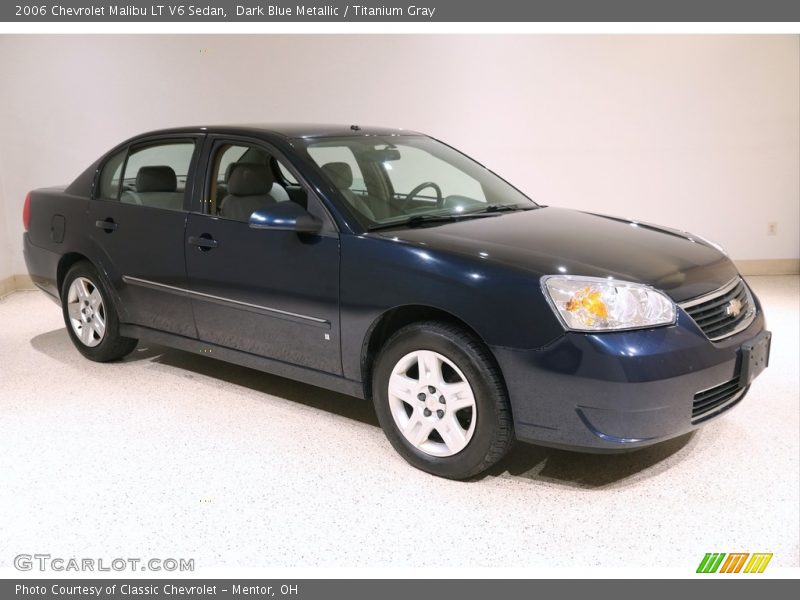 Dark Blue Metallic / Titanium Gray 2006 Chevrolet Malibu LT V6 Sedan