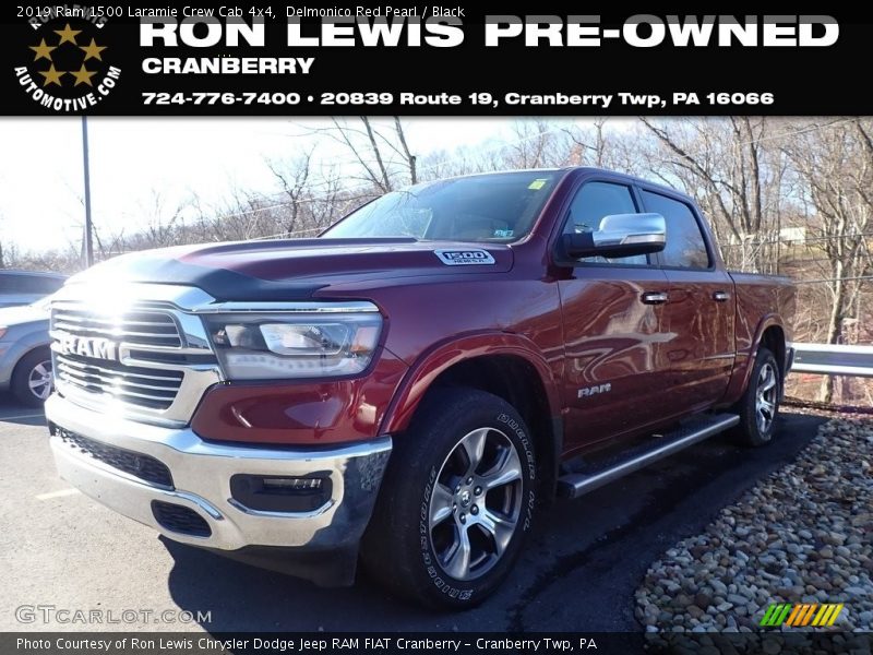 Delmonico Red Pearl / Black 2019 Ram 1500 Laramie Crew Cab 4x4