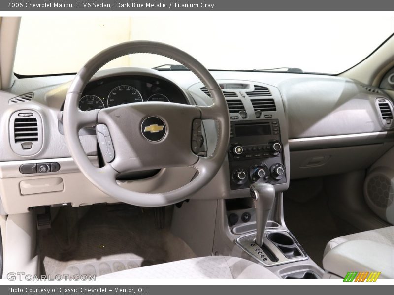 Dark Blue Metallic / Titanium Gray 2006 Chevrolet Malibu LT V6 Sedan